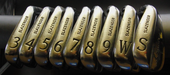Set of 9 x Slazenger Seve Ballesteros Irons 3-SW Regular Steel Shafts Avon Grips