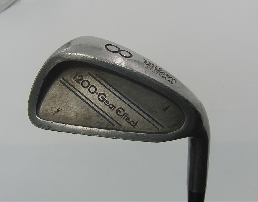 Wilson System 45 1200 Gear Effect 8 Iron Tour Flex Stiff Steel Shaft Lamkin Grip