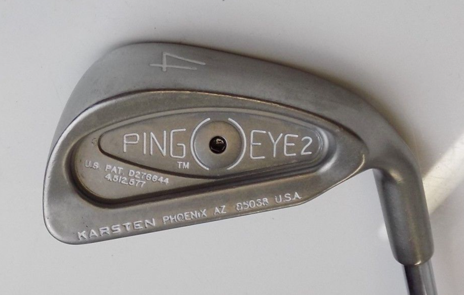 Refinished Ping Eye2 Black Dot 4 Iron Ping J-Z Lite Stiff Flex Steel Shaft