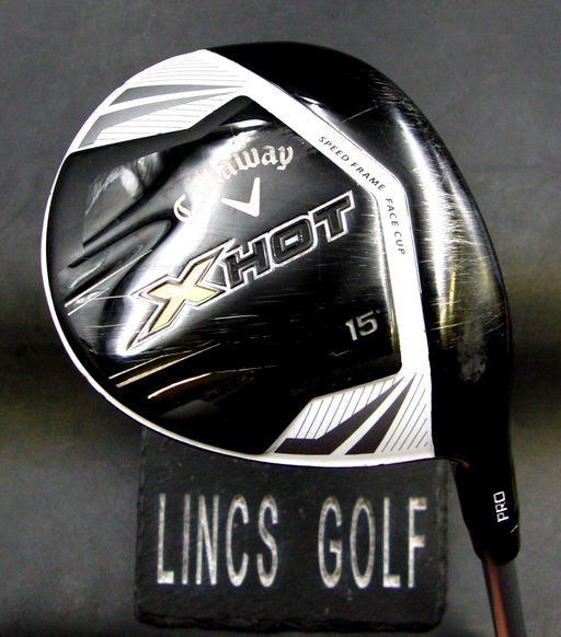Callaway X Hot Pro 15º 3 Wood Regular Graphite Shaft Golf Pride Grip