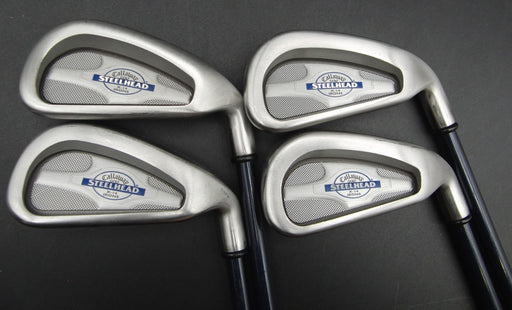 Set of 4x Callaway Steelhead X-14 Irons 3-6 Regular Graphite Shafts C/W Grips*