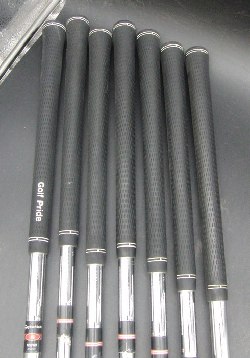 Set of 7x TaylorMade Rac R7 CGB 4-PW Irons Stiff Steel Shafts Golf Pride Grips*