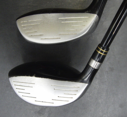 Set of 2 Spalding FW-Version III Tour ProGrind 5+7 Woods Stiff Graphite Shafts