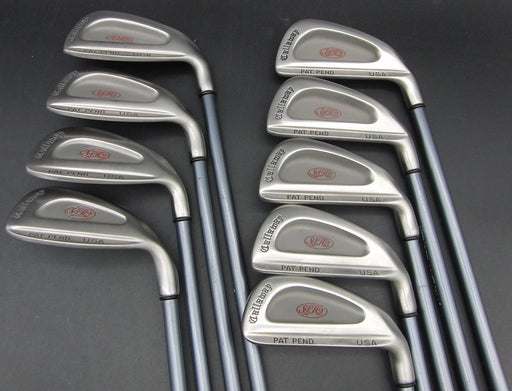 Set of 9x Callaway S2H2 3-SW Irons Regular Graphite Shafts Callaway Grips