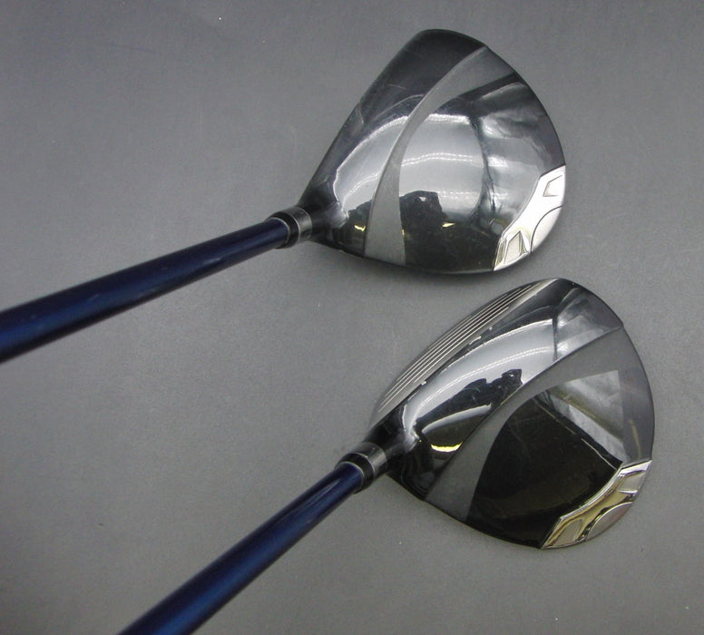 Set of 2 Tsuruya Axel Dual Impact Z HM 17° 4 & 19° 5 Wood Regular Graphite Shaft