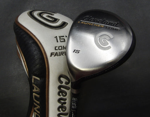 Left Handed Cleveland Launcher Comp 15° 3 Wood Stiff Graphite Shaft Black Grip
