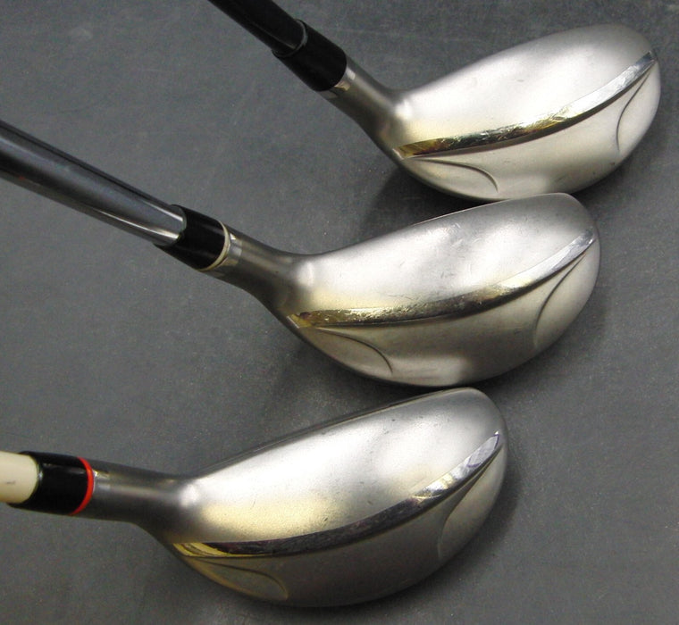 Set of 3 Akira UI 18° 2+21° 3+24° 4 Hybrids Regular Graphite+Stiff Steel Shafts