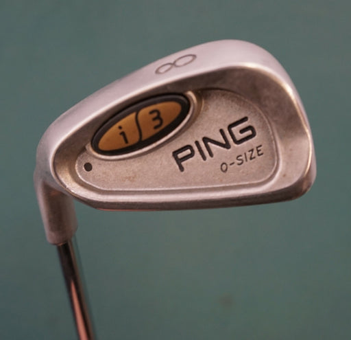 Left-Handed Ping i3 Black Dot O-Size 8 Iron Stiff Steel Shaft Golf Pride Grip
