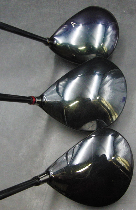 Set of 3  x Srixon XXIO, Yonex Nanov, PRGR TRX 370 Drivers Stiff Graphite Shafts