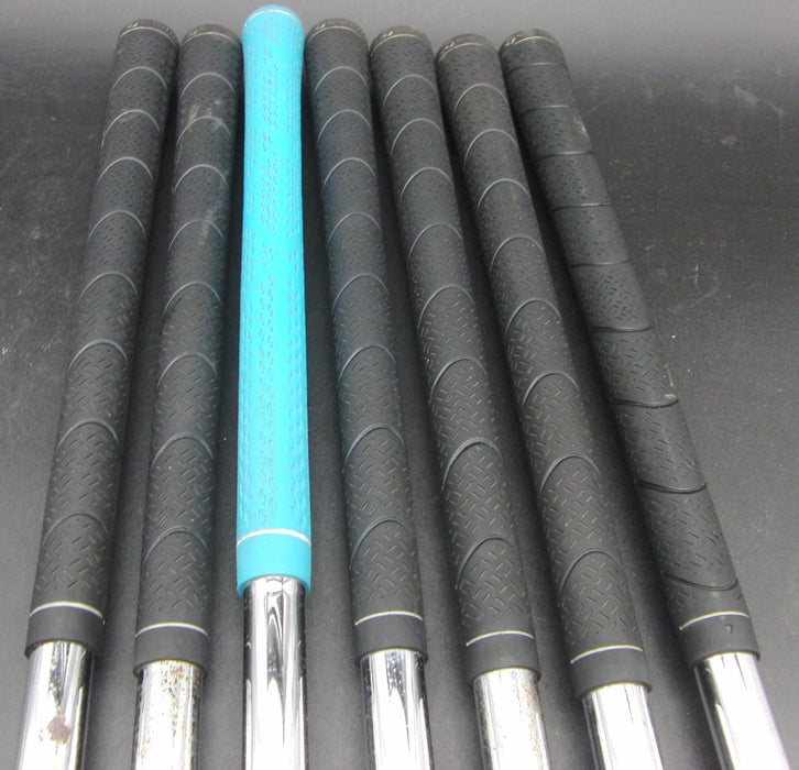 Set of 7x TaylorMade R7 5-SW Irons Stiff Steel Shafts TaylorMade Grips