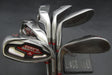 Set of 6x Cobra Baffler Red Irons 7-SW+GW Stiff Steel Shafts Golf Pride Grips