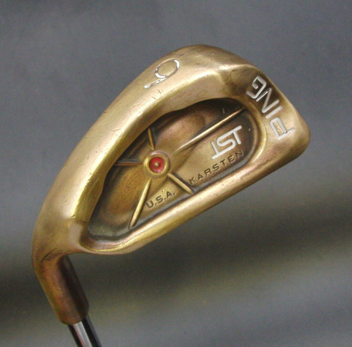 Left Handed BeCu Ping Karsten ISI Red Dot 6 Iron Stiff Steel Shaft Ping Grip