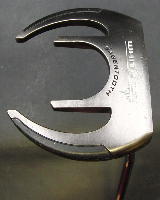 Odyssey White Ice Sabertooth Putter Steel Shaft 87cm Length Psyko Grip