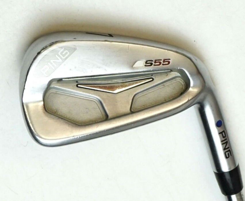 Ping S55 Blue Dot 7 Iron Project X 6.0 Stiff Steel Shaft Golf Pride Grip