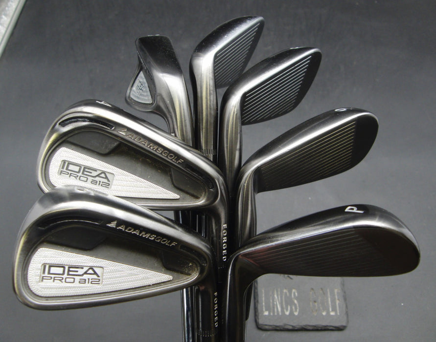 Set of 7x Adams Idea Pro a12 4-PW Irons Stiff Steel Shafts Golf Pride Grips