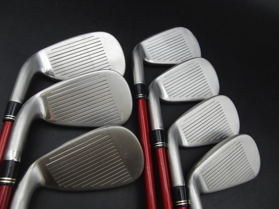 Set of 7x TaylorMade Burner Japanese Model Irons 4-PW Stiff Graphite Shafts