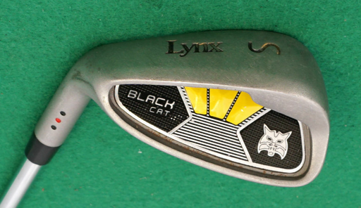 Left Handed Lynx Black Cat Sand Wedge Regular Steel Shaft Lynx Grip