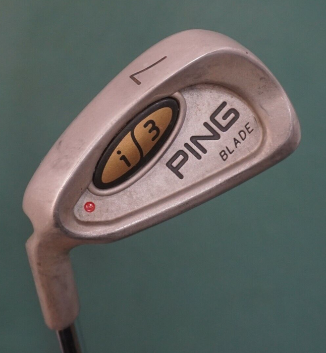 LeftHanded Ping i3 Blade Red Dot 7 Iron Regular Steel Shaft Ping Grip