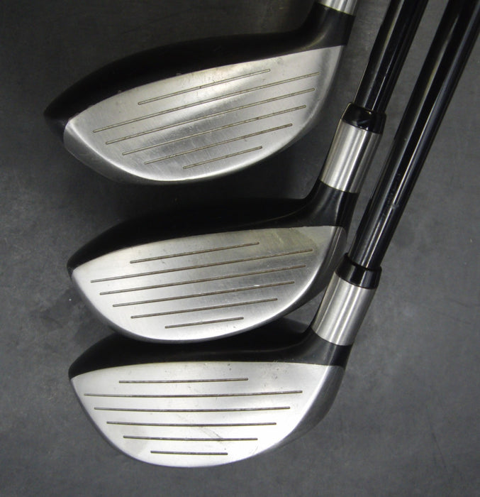 Set of 3 Tsuruya Golden Prix E-2000 3+5&7 Woods Regular Graphite Shafts*