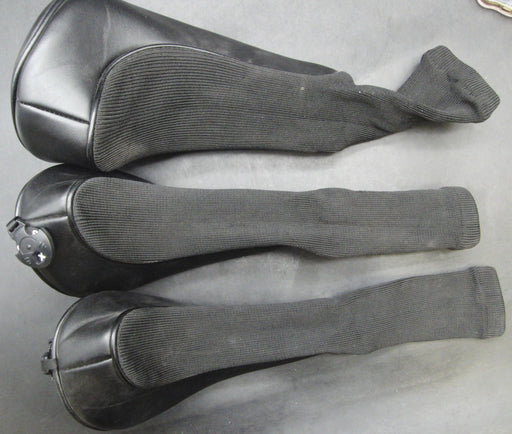 Set of 3 Unbranded Black Driver + Woods Head Covers