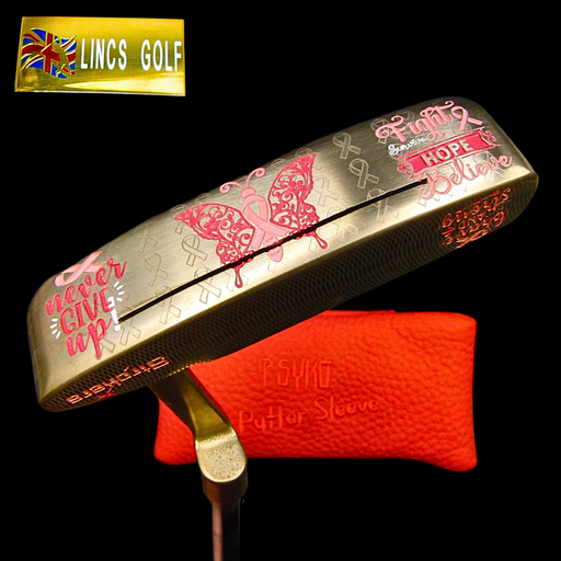 Custom Milled Breast Cancer Research Awareness Ping Anser Putter 84cm Shaft