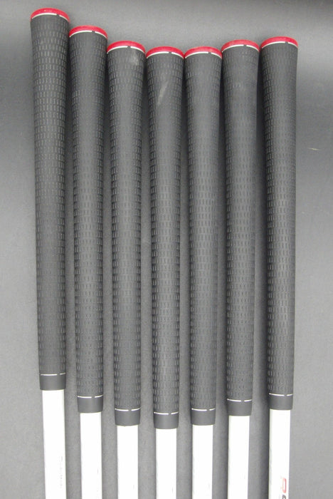 Set of 7x TaylorMade R9 Max Irons 4-PW Regular Graphite Shafts with Grips