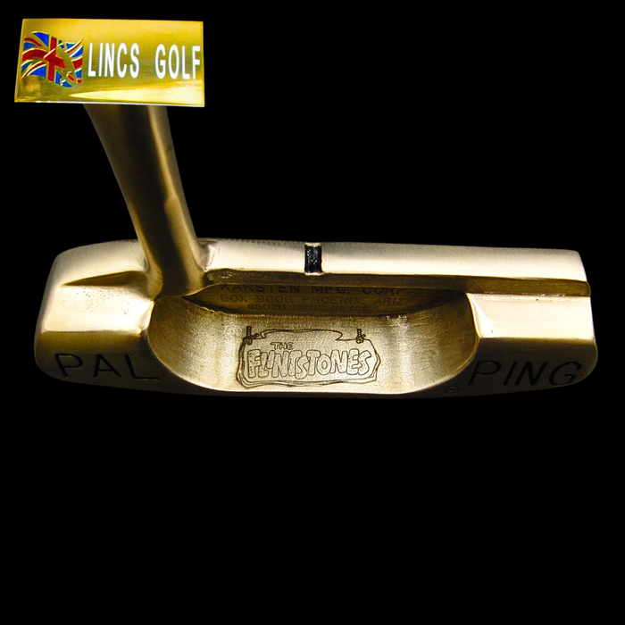 Custom Milled Flintstones Themed Pal Ping Putter 86.5cm Steel Genuine Leather HC