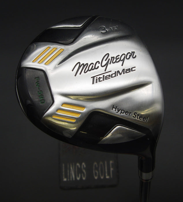 Macgregor FW-590 Titled Mac 15° 3 Wood Stiff Graphite Shaft Macgregor Grip