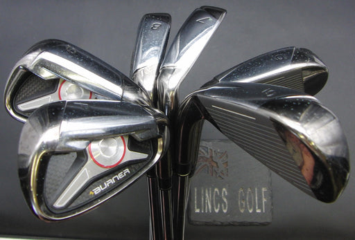 Set of 6x TaylorMade Burner 2009 5-PW Irons Stiff Steel Shafts TaylorMade Grips