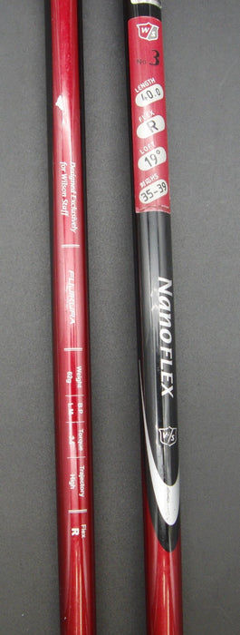 Set of 2 Wilson Staff DH6 19º 3 & 22º 4 Hybrid Regular Graphite Shafts W/S Grips