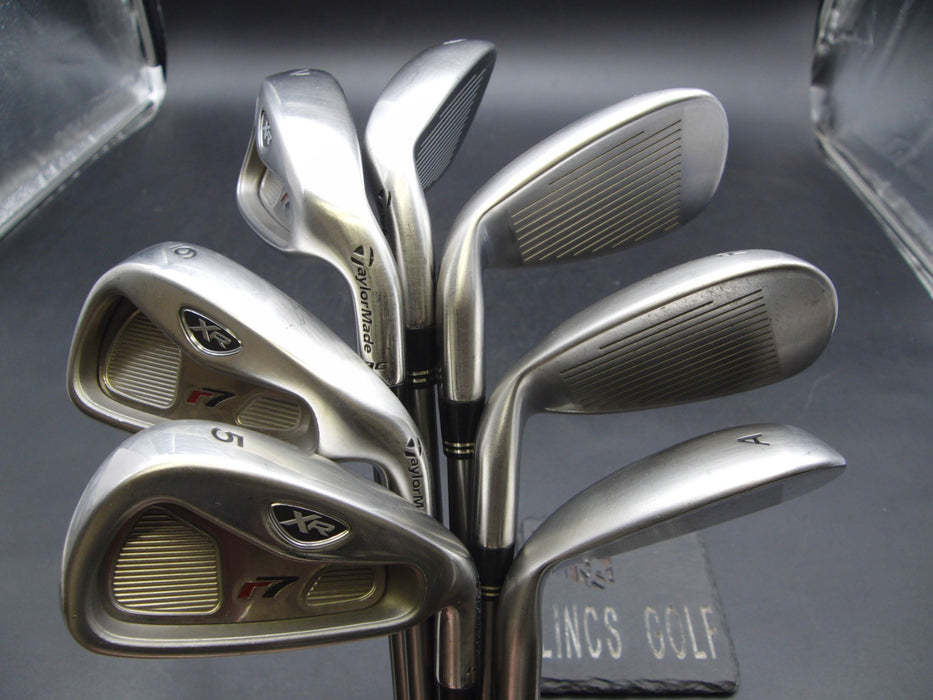Taylormade Rac Graphite Shaft Set of 7x TaylorMade r7 XR rac Irons 5-PW+AW Regular Graphite Shafts T ...