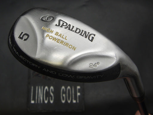 Spalding High Ball PowerIron 24° 5 Iron Regular Graphite Shaft Spalding Grip