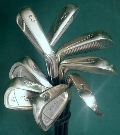 Vintage Set of 8 x H & B Momentum Forged Irons 3-PW Regular Graphite Shafts
