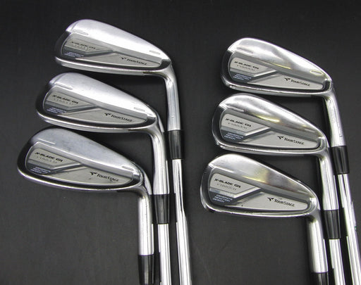 Set of 6x Bridgestone Tourstage X-Blade GR 5-PW Irons Stiff Steel Shafts