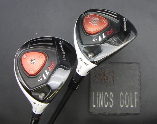 Set of 2 TaylorMade R11S 17° 4+19° 5 Woods Stiff Graphite Shafts*