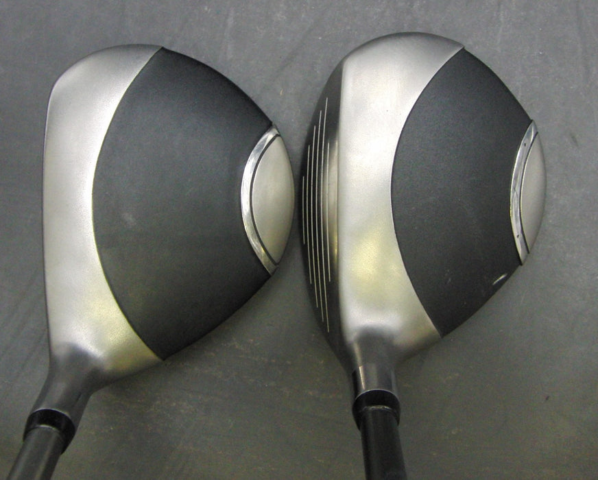 Set of 2 Tsuruya Axel Dual Impact 19° 5 & 21° 7 Woods Regular Graphite Shafts
