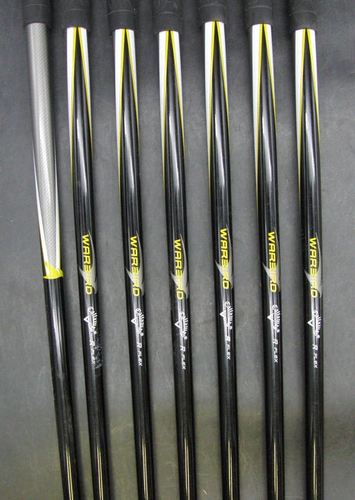 Set of 7 x Callaway WarBird 5-SW Regular Graphite Shafts Callaway Grips*