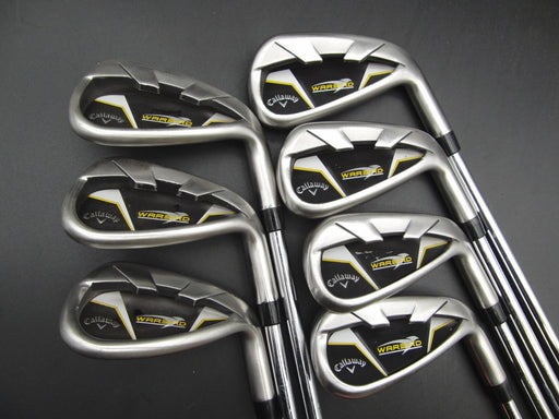 Set of 7x Callaway WarBird Irons 5-SW Regular Steel Shafts Callaway Grips*