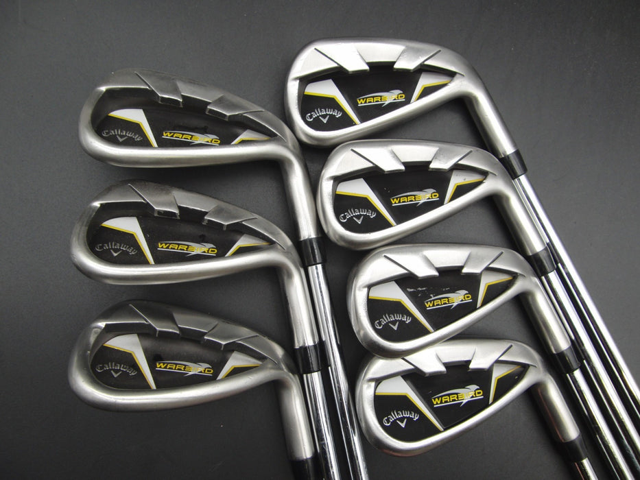 Set of 7x Callaway WarBird Irons 5-SW Regular Steel Shafts Callaway Grips*