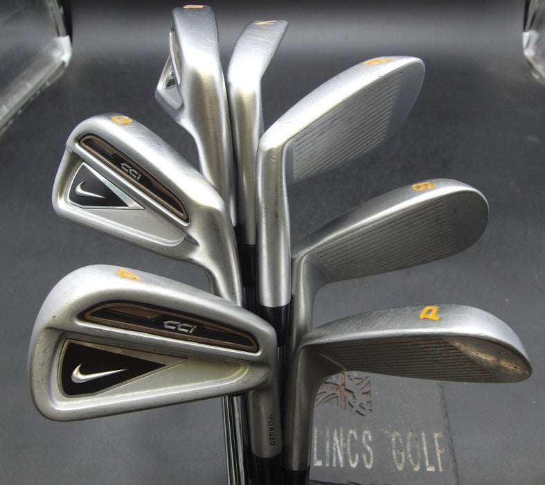 Set of 7x Nike CCi Forged Irons 4-PW Stiff Steel Shafts Mixed Grips*