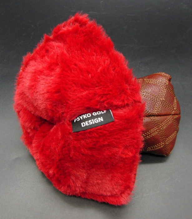 Luxury PSYKO GOLF Croc-Effect Quilted Genuine Leather Putter Embossed Head Cover