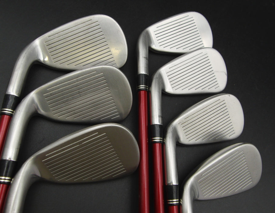 Set of 7x TaylorMade Burner Japansese Model Irons 5-PW+AW Stiff Graphite Shafts