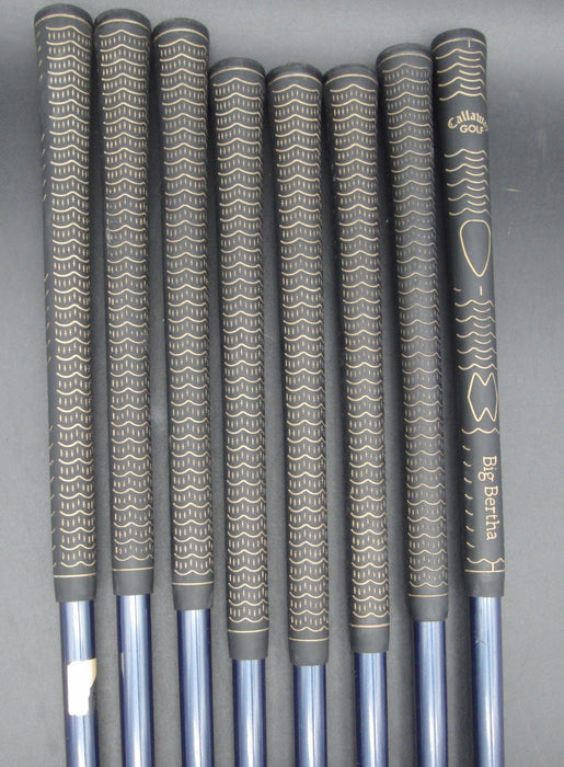 Set of 8x Callaway Big Bertha X-12 5-SW + AW Irons Regular Graphite Shafts