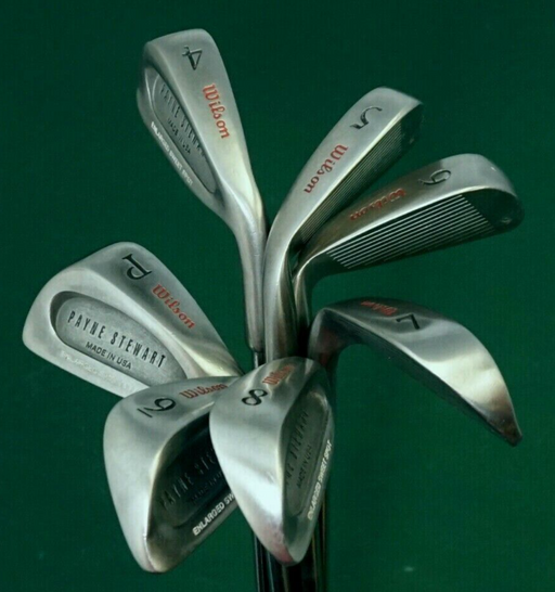 Vintage Set of  7 x Wilson Payne Stewart Irons 4-PW Regular Steel Shafts