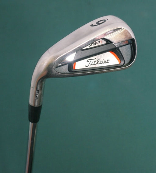 Left Handed Titleist AP1 714 6 Iron Regular Steel Shaft Titleist Grip