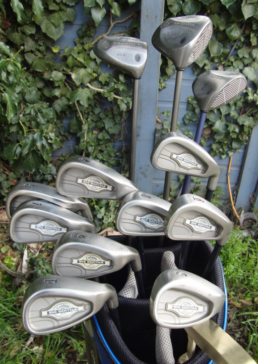 Set of Callaway Big Bertha X12 3-SW+ Callaway Driver + 3 Wood+ 4 Wood + Putter*