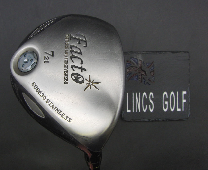 Facto SUS-630 Stainless 21° 7 Wood Stiff Graphite Shaft Black Grip