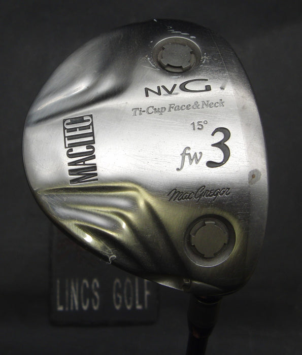 MacGregor Mactec NVG 15° 3 Wood Stiff Graphite Shaft MacTec Grip