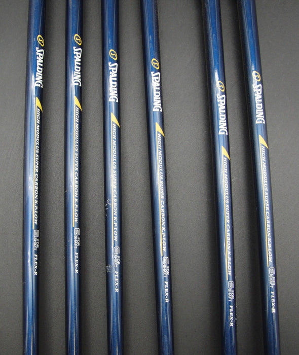 Set of 6x Spalding High Ball Irons 5-PW Regular Graphite Shafts Spalding Grips*