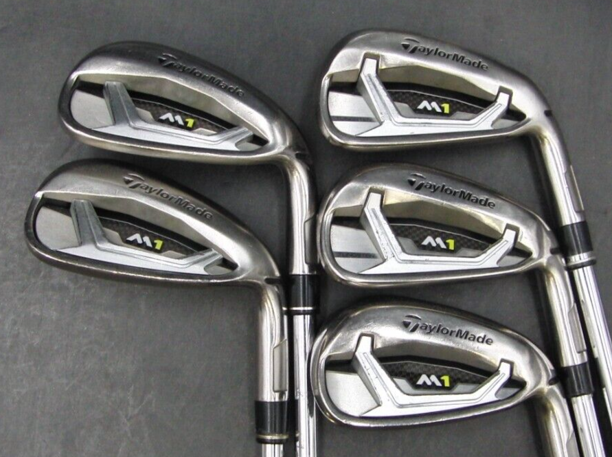 Set of 5 x TaylorMade M1 2017 Irons 6-PW Stiff Steel Shafts Iomic Grips*